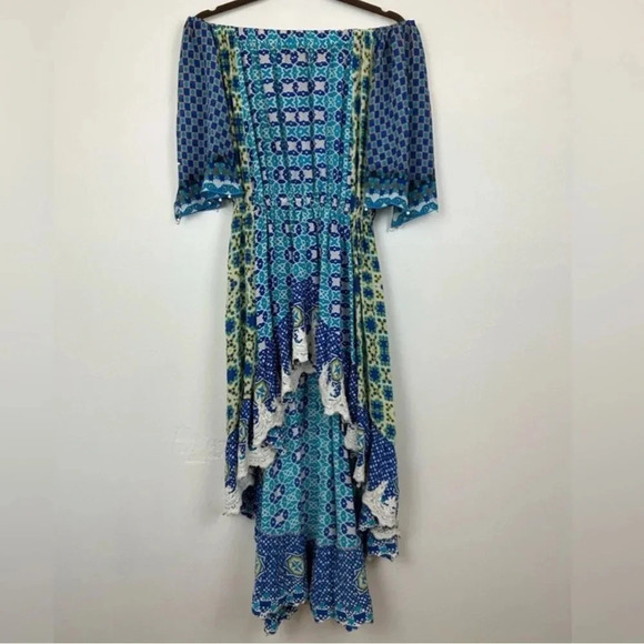 Rococo Sand silk dress size medium - Picture 3 of 8